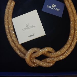 💗Swarovski Gold Stardust Knot Necklace